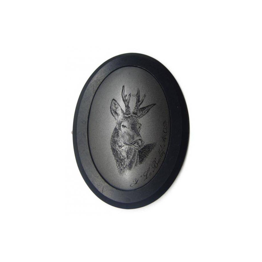Adorno plateado corzo