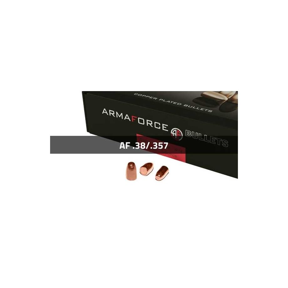 Puntas Cal. 38 (.358)-158 RNFP Cobreado 500 uni. Armaforce imagen 1