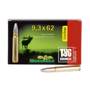 Cart. Brenneke Cal. 9,3X62-220gr TUG  Nature+ 20un imagen 1