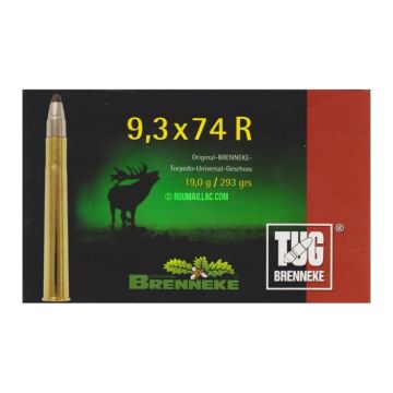 Cart. Brenneke Cal. 9,3x74R -293gr TUG Caja 20 un. imagen 1