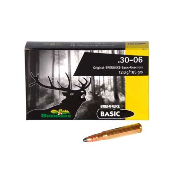 Cart. Brenneke Cal. 30-06-185gr Basic 20un imagen 1