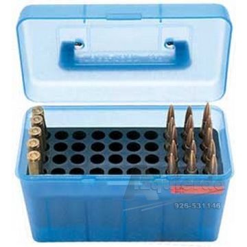 Caja MTM 50 cart.con asa  de .17 a 6x47 Azul imagen 1