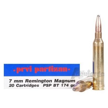 Munición rifle Prvi. Partizan Cal 7 R.M. 174 grains PSPBT (1 Caja 20 Uni)