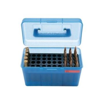 Caja MTM 50 cart. con asa de .22-250 a 8mm  c.  az imagen 1