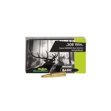 Cart. Brenneke Cal. 308 Win-185gr Basic 20un imagen 1