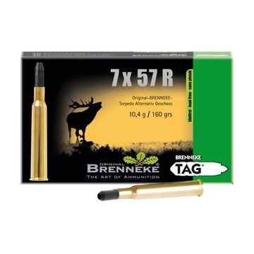 Cart. Brenneke Cal. 7x57 R-160 gr TAG 20un imagen 1