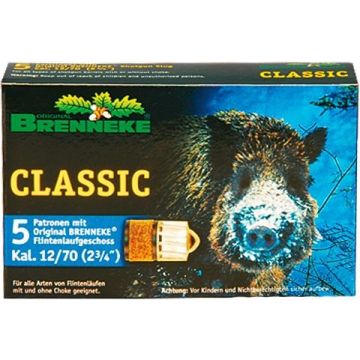 Cartuchos Brenneke Cal. 12/70 Caza 31,5gr. Classic 5 Unid. imagen 1