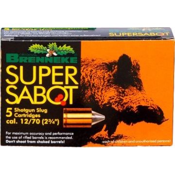 Cartuchos Brenneke Cal. 12/70 Caza 31,8gr. Supersabot 5 Un imagen 1
