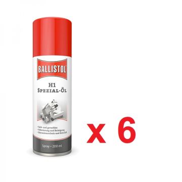 aceite ballistol h1 - spray 200 ml en caja de 6 uds.