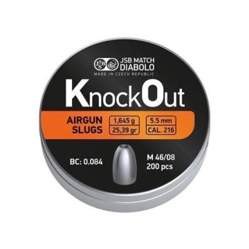 Balines JSB Knock Out 5,5 mm 25,39 gr - 200 unidades (.217)