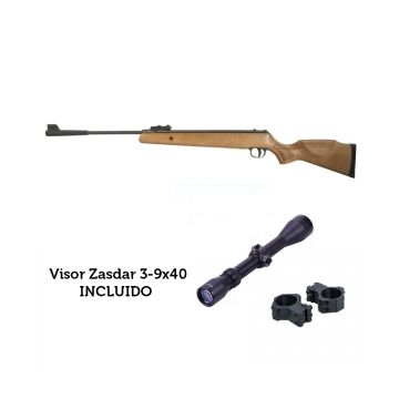Carabina aire comprimido Artemis Zasdar GR1250W gas piston 4,5 mm con visor 3-9x40