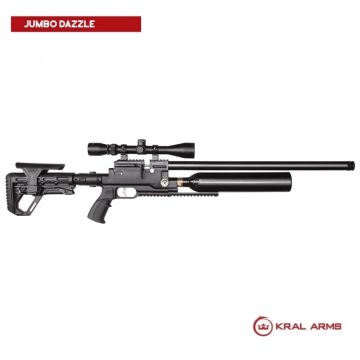 Carabina PCP Kral Puncher Jumbo dazzle 5.5 mm con culata plegable