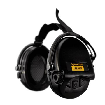 Cascos protección auditiva Sordin Supreme Pro X (banda goma elástica negra)