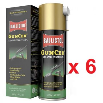 guncer aceite spray 200 ml de ballistol en caja de 6 uds.