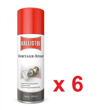 montagespray 200 ml de ballistol en caja de 6 uds.