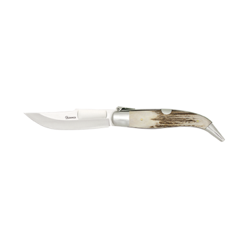Navaja Teja inoxidable Albainox mango asta de ciervo 6.5 cm