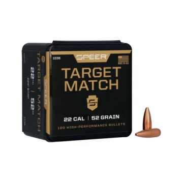 Projéteis Speer Target Match .224" - 52 gr