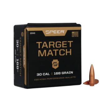 Projéteis Speer Target Match .308" - 168 gr