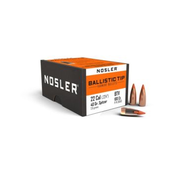 Puntas Nosler calibre 22 Ballistic Tip Varmint 40gr 100uds