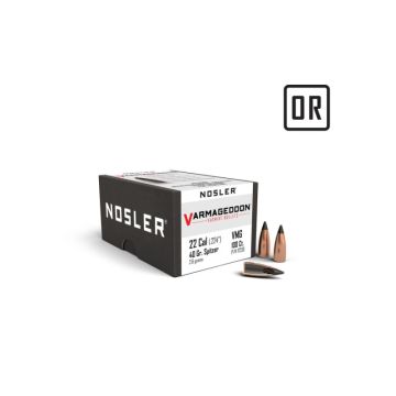 Puntas Nosler calibre 22 FB Tipped Varmageddon 40gr - 100uds