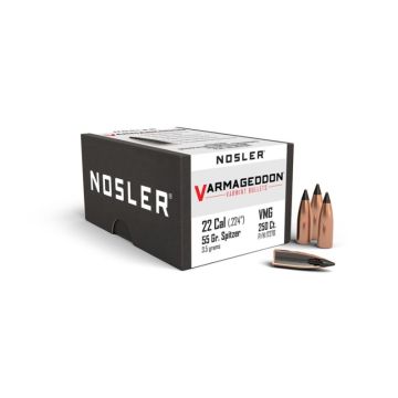 Puntas Nosler calibre 22 FB Tipped Varmageddon 55gr - 250uds