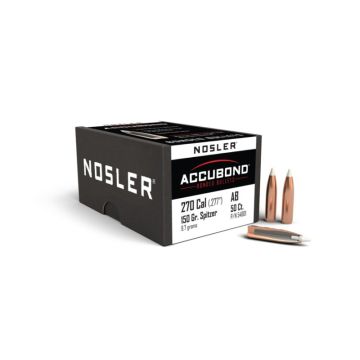 Puntas Nosler calibre 270 Spitzer Accubond 150gr 50uds