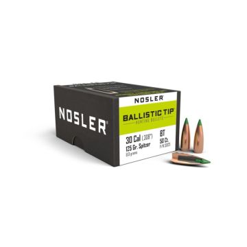 puntas nosler calibre 30 spitzer ballistic tip 125gr