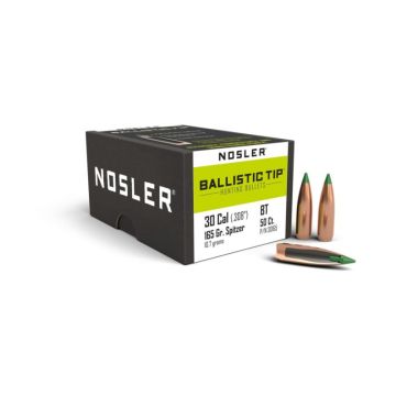 puntas nosler calibre 30 spitzer ballistic tip 165gr
