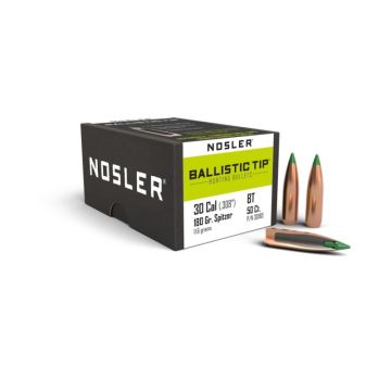 Puntas Nosler calibre 30 Spitzer Ballistic TIP Hunting 180gr