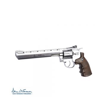 Revolver dan wesson 8" silver - 4,5 mm Co2 BBs Acero