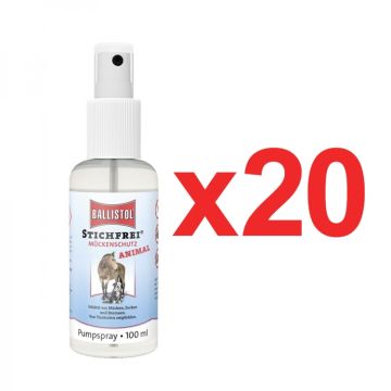 stichfrei animal care 100 ml de ballistol en caja de 20 uds.