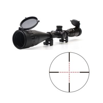 visor zasdar 6-24x50 mm ao ret. mildot iluminada - tubo 1 pulgada