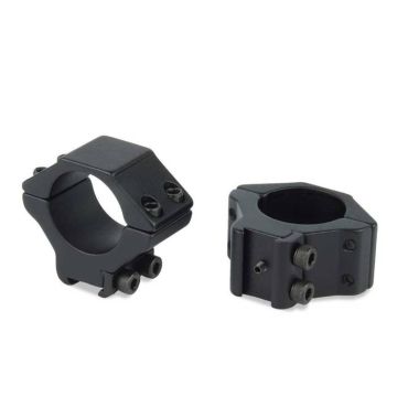 Anillas Halten aluminio bajas. Tubo 25, 4 mm, carril Dovetail
