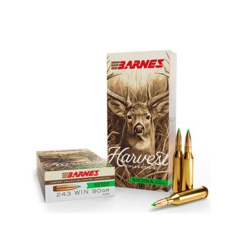 Munición Barnes 243 Win Harvest Collection Sierra Tipped GameKing 90 grains
