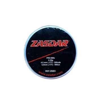 Steel BBs 4.5mm Zasdar 500 unidades