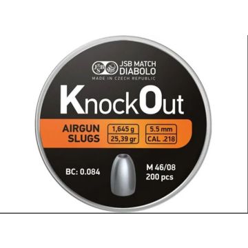 Balines JSB Knock Out 5,5 mm 25,39 gr - 200 unidades (.218)