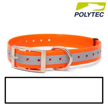 Collar reflectante para perro "Polytec" 25mm Blanco