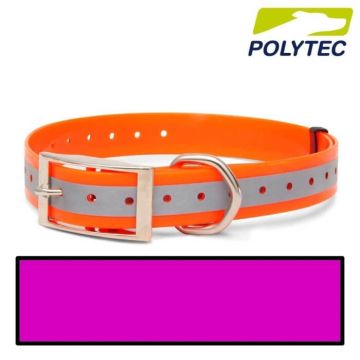 Collar reflectante para perro "Polytec" 25mm Fucsia