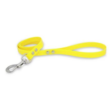 correa para perro "polytec" 120cm x 16mm - amarillo
