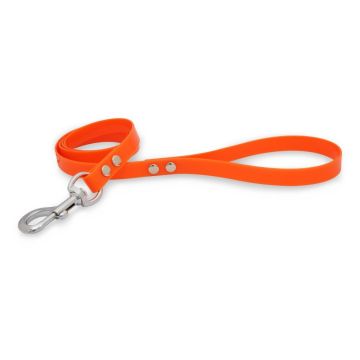 Correa Polytec para perro 120cm X 16mm - Naranja fosforito
