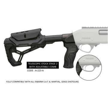 Culata ajustable Fabarm Pro Telescopic Stage 2