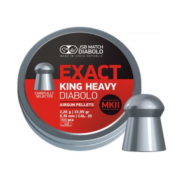 Balines JSB Exact King Heavy MKII 6,35 mm 33,95 gr - 300 unidades