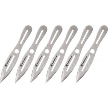 juego 6 cuchillos acero inoxidable  smith wesson