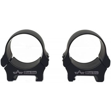Anillas Apel Blue Line 30mm medias para Weaver Picatinny