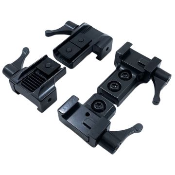 montura picatinny optik arms qr sr - 2 piezas