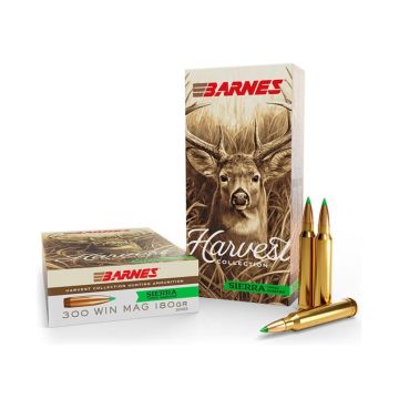 Munición Barnes 300 Win Mag Harvest Collection Sierra Tipped GameKing - 180 grains