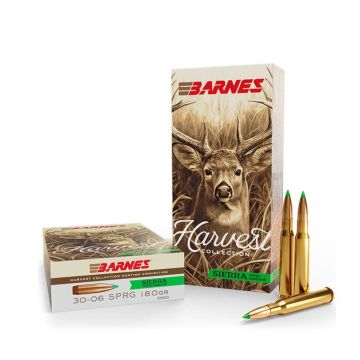 Munición Barnes 30-06 Harvest Collection Sierra Tipped GameKing 180 gr