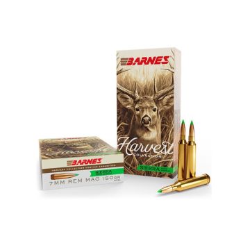 Munición Barnes 7mm Rem Magnum Harvest Collection Sierra Tipped GameKing 150 gr