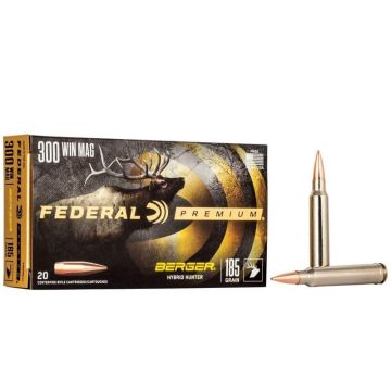 Munición Federal Berger Hybrid Hunter 300 Win Mag - 185 grains