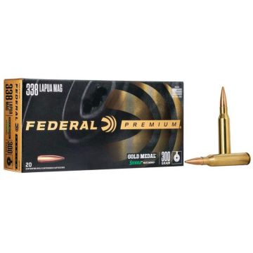Munición Federal Gold Medal Sierra Matchking 338 Lapua Mag - 300 grains